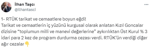 RTÜK, Kızıl Goncalar dizisine para ve yayın durdurma cezası verdi