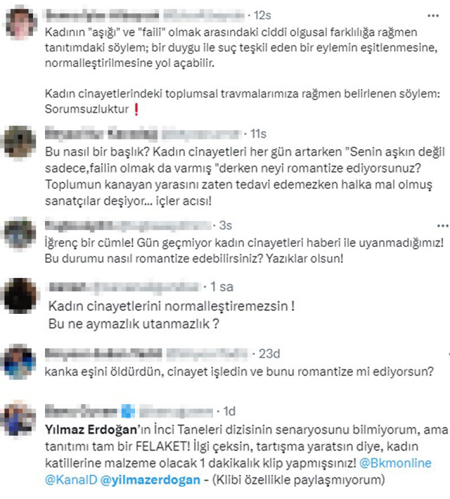 Yılmaz Erdoğan'ın başrol olduğu İnci Taneleri dizisinin fragmanı tepki çekti