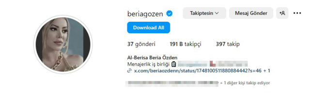 Beria Özden 'Aleyna'dan uzak dur' uyarılarını dinlemeyen eşi Yunus Emre'yi sildi